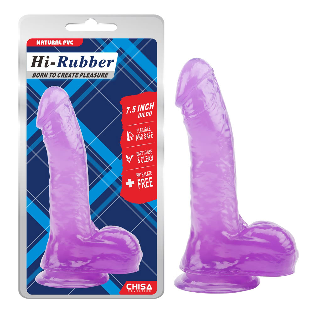 Dildo da 7,5 pollici-viola