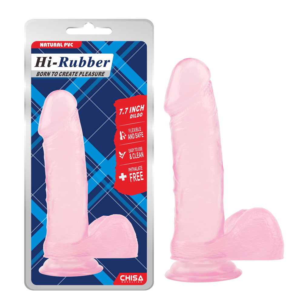 Dildo da 7,7 pollici-rosa