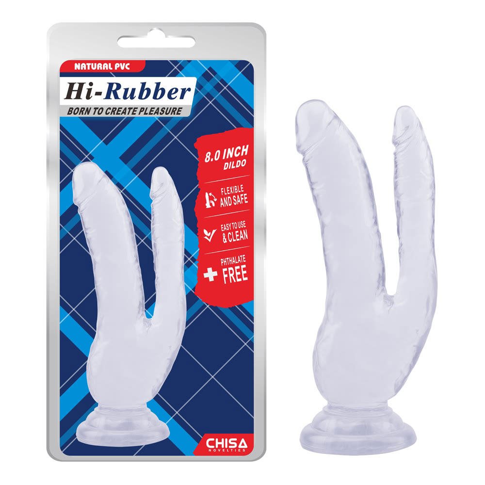 Dildo da 8,0 pollici trasparente