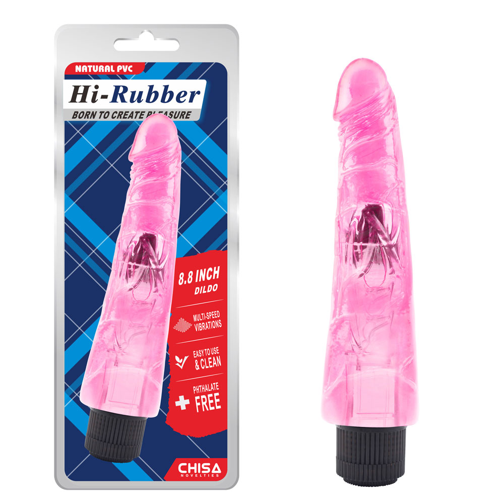 Dildo vibrante da 8,8 pollici-rosa